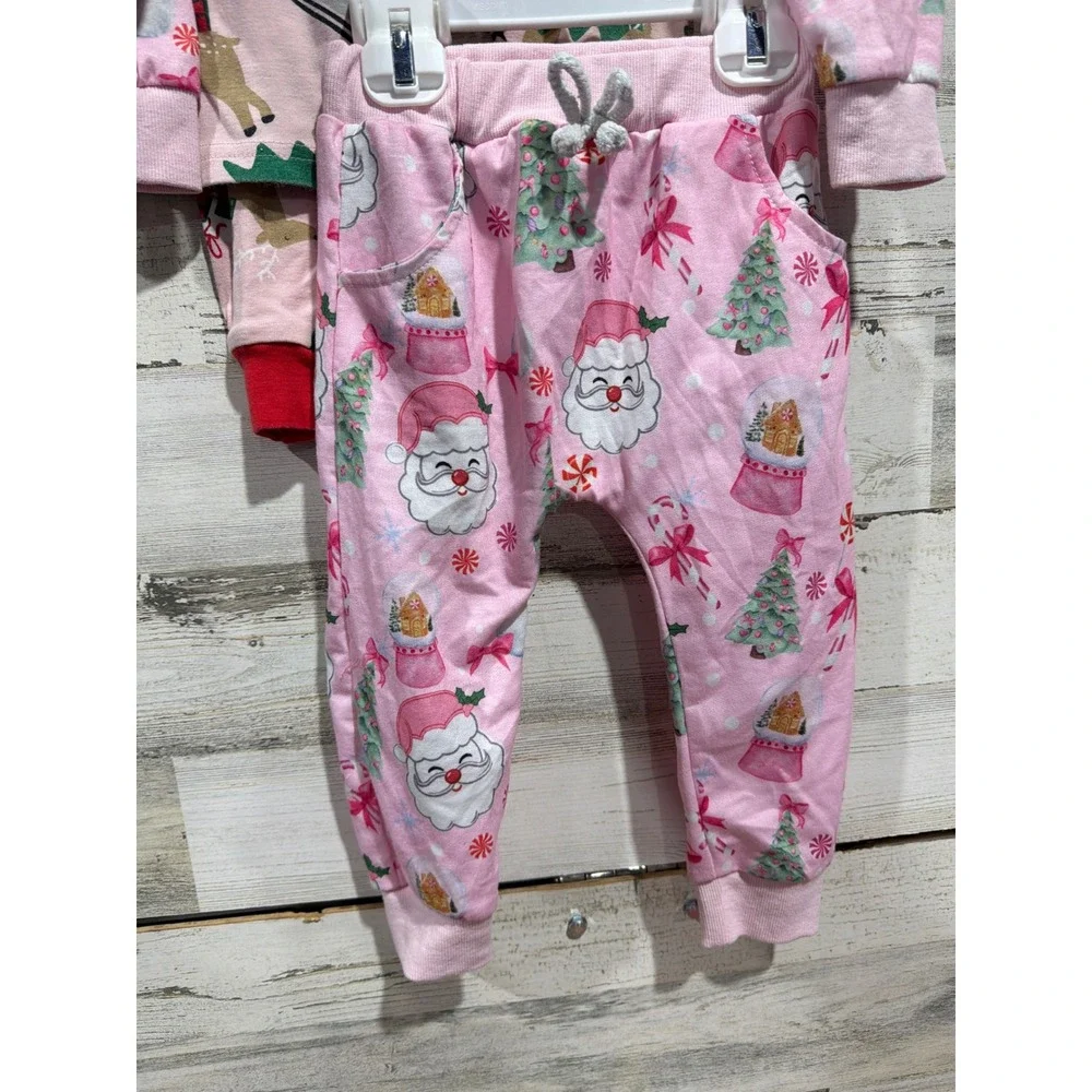 Carter's Dr Seuss Boutique Holiday Pajama Bundle Girls 18M Grinch‎ Santa